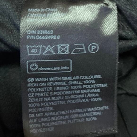 H&M Divided Black Polka Swiss Dot Pleated Chiffon Pull-On Mini A-Line Skirt Sz 6 - Picture 5 of 5